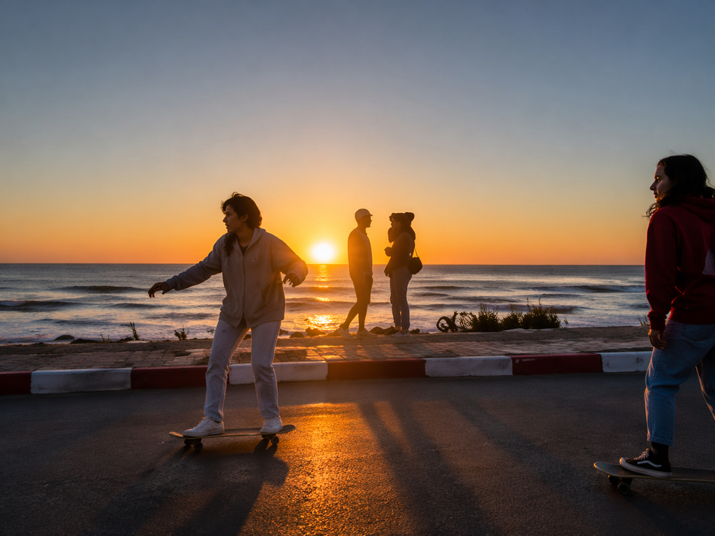 Surf Skate Above the Ocean – Imsouane Vibe