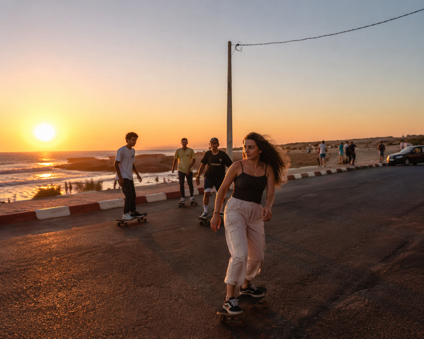 Surf Skate Above the Ocean – Imsouane Vibe